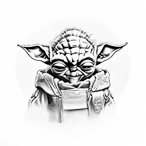 Dotwork El Mandaloriano Junto A Baby Yoda ( Tattoo Idea