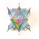 A Rubik's cube tattoo design idea