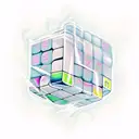 A Rubik's cube made of computer code tattoo design idea