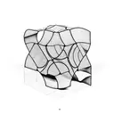 A Rubik's cube made of computer code tattoo design idea