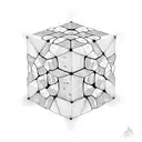 A Rubik's cube tattoo design idea