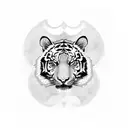 tiger, aries, pisces, flower and integrity tattoo design idea