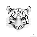 tiger, aries, pisces, flower and integrity tattoo design idea