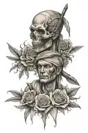 memorial for brother tattoo design idea