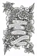 DO NOT CONFORM. - ROMANS 12:2 tattoo design idea
