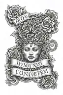 DO NOT CONFORM. - ROMANS 12:2 tattoo design idea