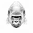 Gorilla tattoo design idea