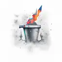 mortar  tattoo design idea
