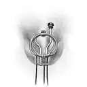 A stethoscope transforming into a flight path tattoo design idea