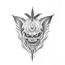 666 tattoo design idea