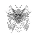 666 tattoo design idea