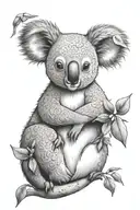 semicolon koala tattoo design tattoo design idea