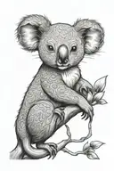 semicolon koala tattoo design tattoo design idea