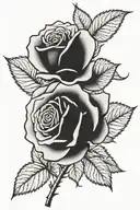 rose that grew from concrete tattoo design idea