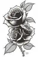 rose that grew from concrete tattoo design idea
