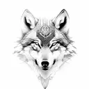 Viking Wolf  tattoo design idea