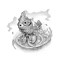hillbilly murloc  tattoo design idea