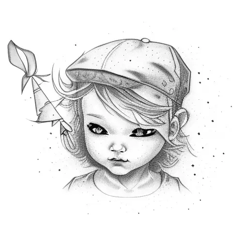 kids names with birthdays tattoo design idea