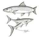 mackerel tattoo design idea
