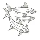 mackerel tattoo design idea