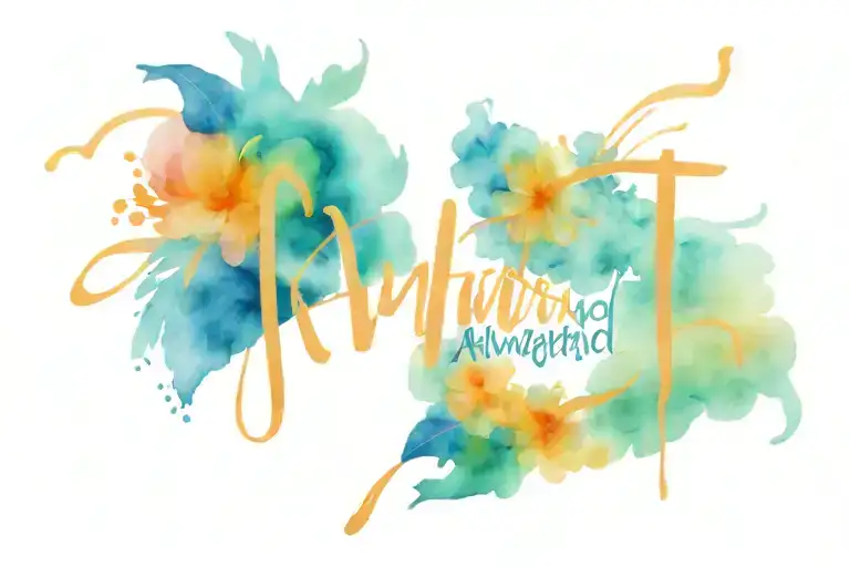 slightly awkward, kinda weird lettering tattoo tattoo design idea