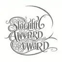 slightly awkward, kinda weird lettering tattoo tattoo design idea