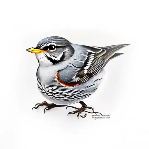female american robin tattoo design idea