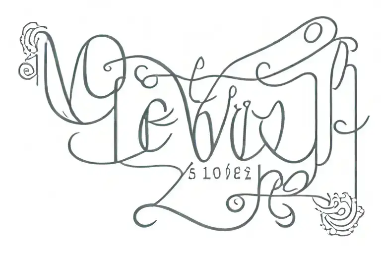 name written Levi  tattoo design idea