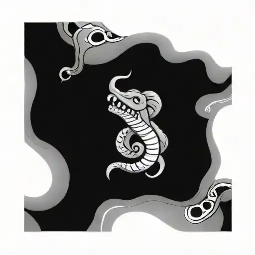 Tooth, 13, snake tattoo design idea