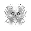 Amy, gratitude, palm tattoo design idea