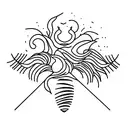 gratitude, palm tattoo design idea