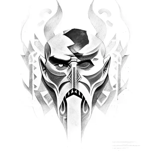 God of War Kratos tattoo design idea