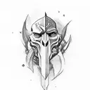 Kratos tattoo design idea