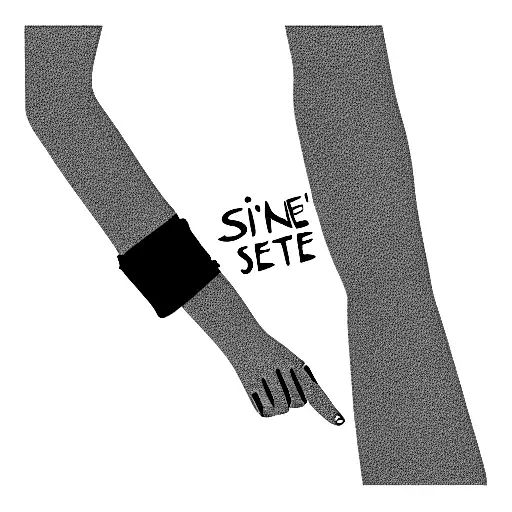 signe de rester sois meme tattoo design idea