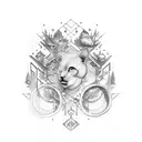 signe de rester sois meme tattoo design idea