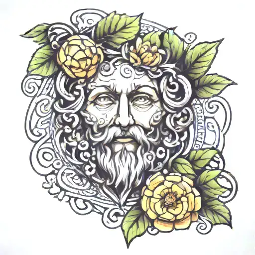 Dionysus tattoo design idea