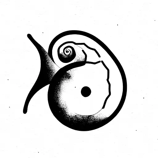 snail tattoo design idea