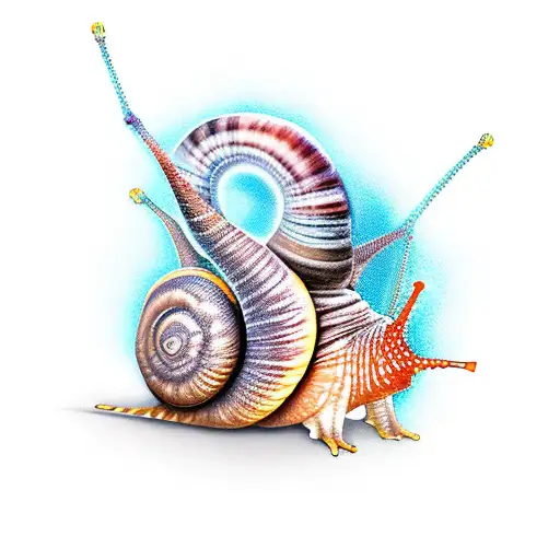 snail tattoo design idea