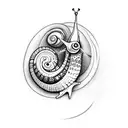 snail tattoo design idea