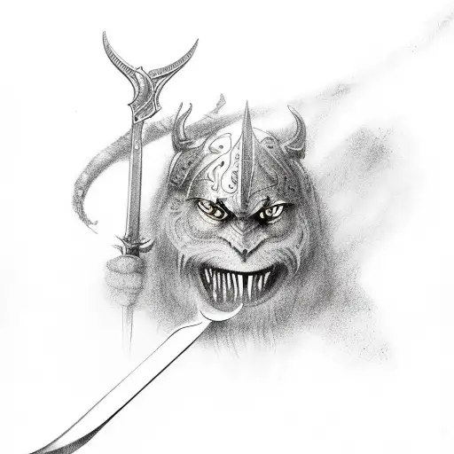 The Narsil sword tattoo design idea