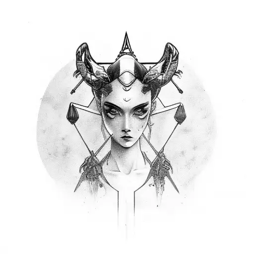 artemis  tattoo design idea