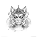 artemis  tattoo design idea