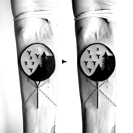 matching tattoo with italian fianceé tattoo design idea