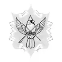 Cardinal tattoo design idea