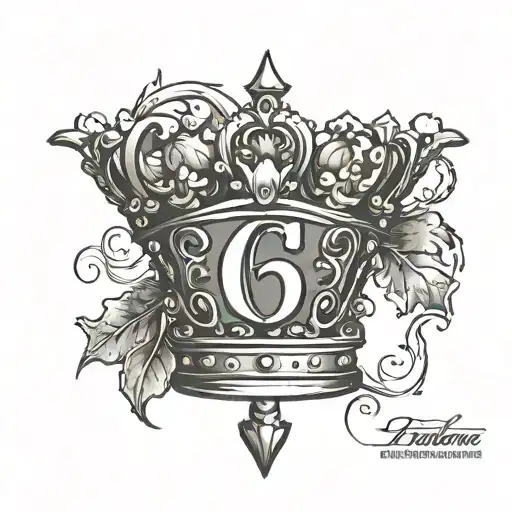 G59 logo and crown tattoo design idea