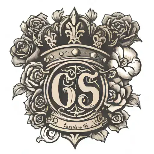 G59 logo and crown tattoo design idea