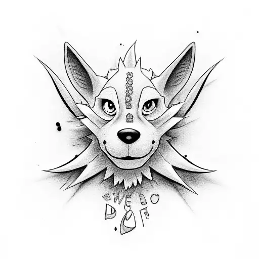 Courage the Cowardly Dog tattoo design idea