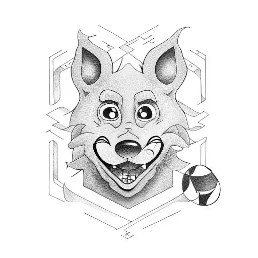 Courage the Cowardly Dog tattoo design idea