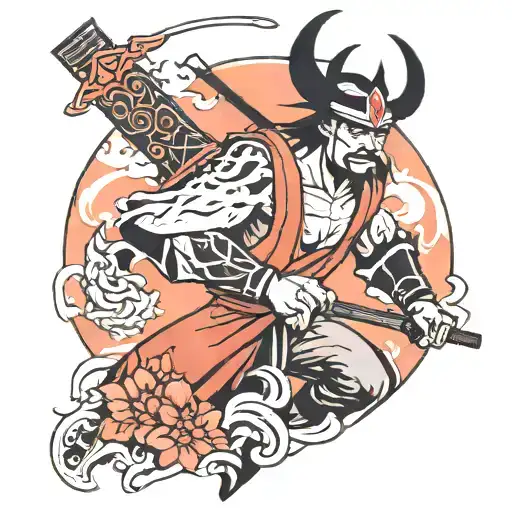 Samurai Jack tattoo design idea