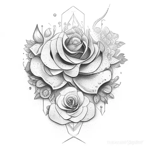 wester with the lyrics of find someone who grows flowers in the darkest parts of you tattoo design idea